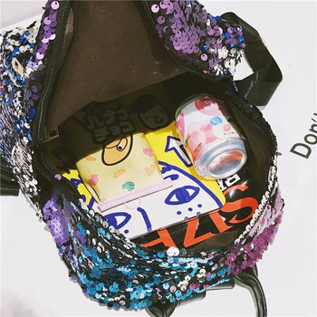 Αδιάβροχο σακίδιο πλάτης Girl Bage Students Sequin Backpack Τσάντα ταξιδιού Teenagers Bags Γυναικεία τσάντα εξωτερικού χώρου Αντικλεπτική τσάντα
