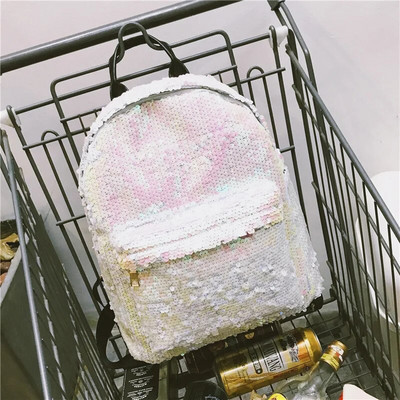 Αδιάβροχο σακίδιο πλάτης Girl Bage Students Sequin Backpack Τσάντα ταξιδιού Teenagers Bags Γυναικεία τσάντα εξωτερικού χώρου Αντικλεπτική τσάντα