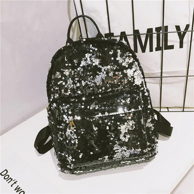 Αδιάβροχο σακίδιο πλάτης Girl Bage Students Sequin Backpack Τσάντα ταξιδιού Teenagers Bags Γυναικεία τσάντα εξωτερικού χώρου Αντικλεπτική τσάντα