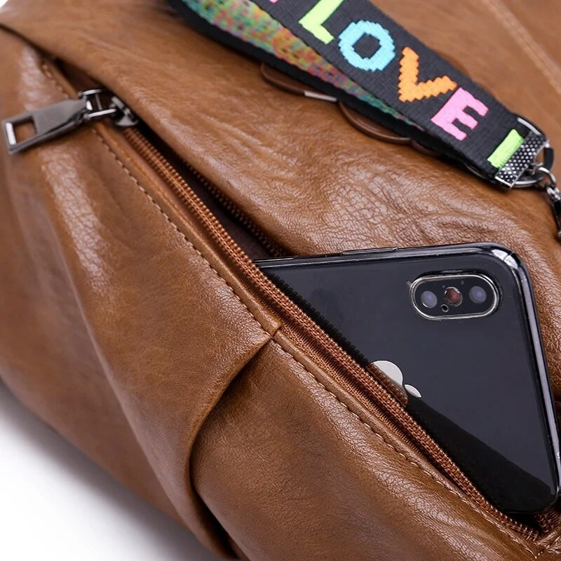 Дамски раници против кражба, многофункционална дамска раница от PU кожа, ученическа чанта за тийнейджърки, раница Kawaii, дамски чанти