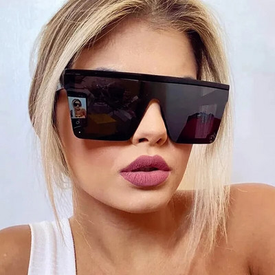 Ochelari de soare pătrați supradimensionați 2022 pentru femei, vintage, cu cadru mare, ochelari de soare pentru femei, nuanțe de modă pentru femei/bărbați Gafas De Sol UV400