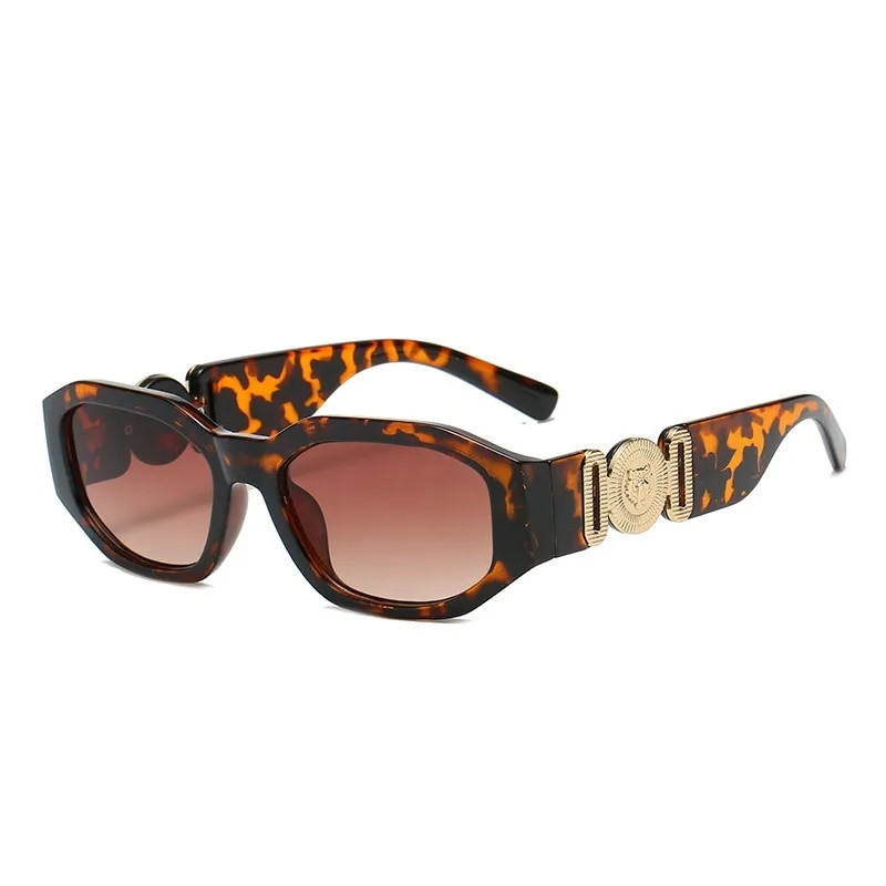 Väikesed ristkülikukujulised päikeseprillid Mehed Naiste Kandilised päikeseprillid Reisivarjud Vintage Retro UV400 Lunette Soleil Femme Gafas De Sol