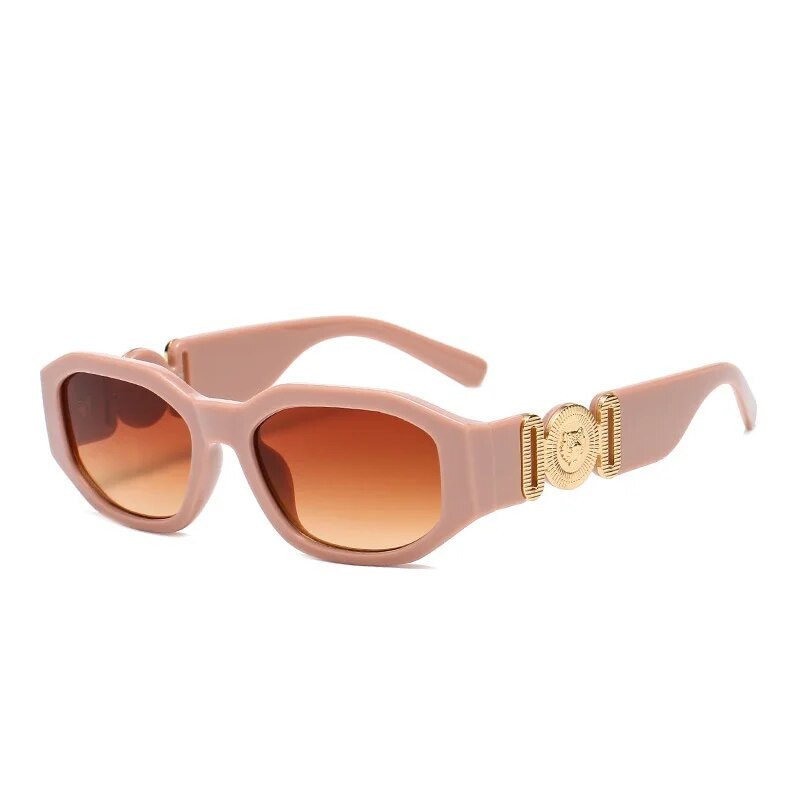 Väikesed ristkülikukujulised päikeseprillid Mehed Naiste Kandilised päikeseprillid Reisivarjud Vintage Retro UV400 Lunette Soleil Femme Gafas De Sol