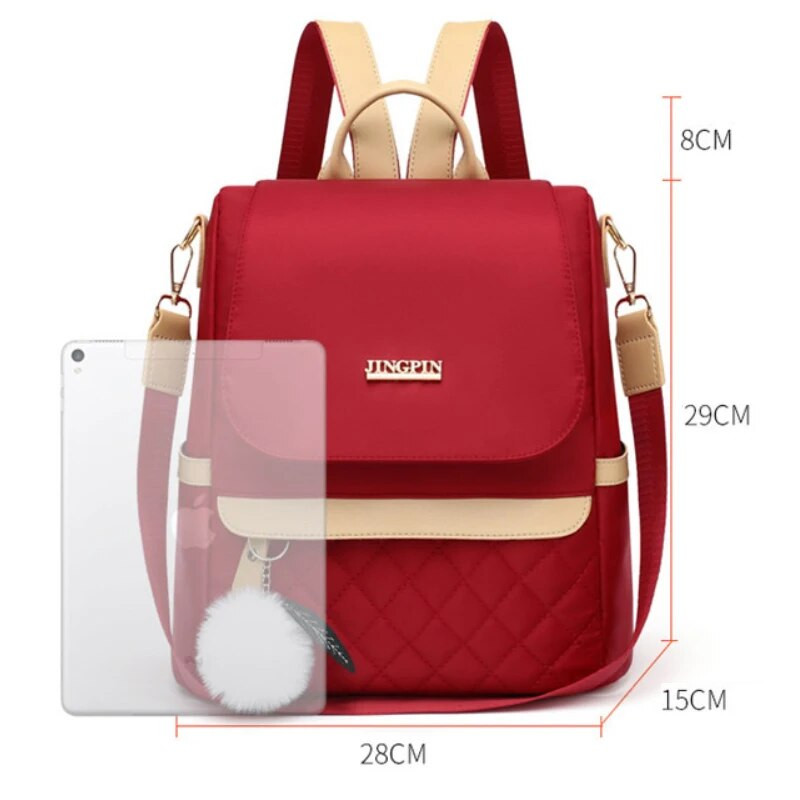 Moodne vargusvastane naiste reisiseljakott Mochila ühevärviline ostukott Teismeliste koolikotid Mujer Bookbag Bolsas Femenina