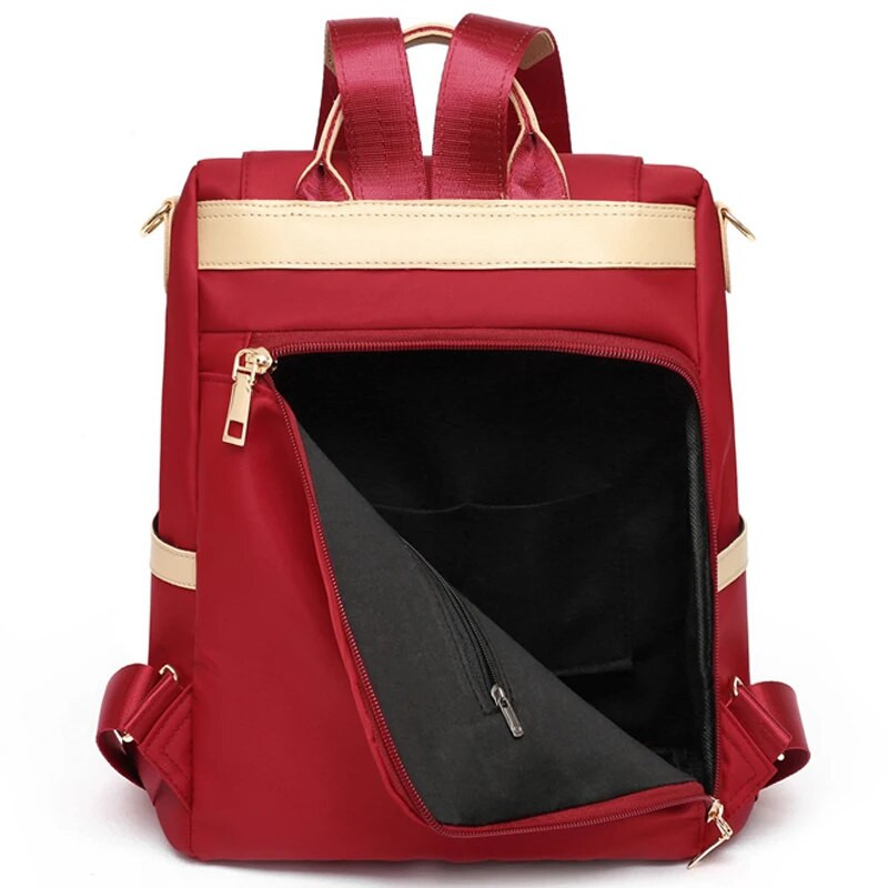 Модна найлонова Mochila Trend едноцветна дамска раница за пазаруване Пътна чанта против кражба Ученически чанти Kawaii чанта за книги Bolsa Feminina