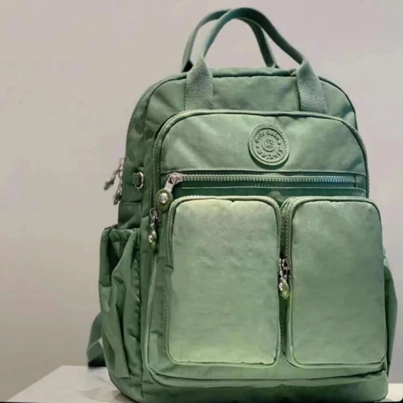 Раница Японска дамска ежедневна лека найлонова многоджобна водоустойчива раница за пътуване с 14-инчова чанта за компютър