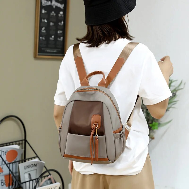 Дамска оксфордска раница против кражба сива черна модна водоустойчива ученическа чанта Ежедневна голяма вместимост за пътуване Mochila момиче Bolsa