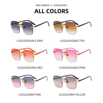 Нови квадратни слънчеви очила с големи рамки Дамски маркови дизайнерски модни слънчеви очила Дамски летни очила за пътуване UV400 Oculos De Sol