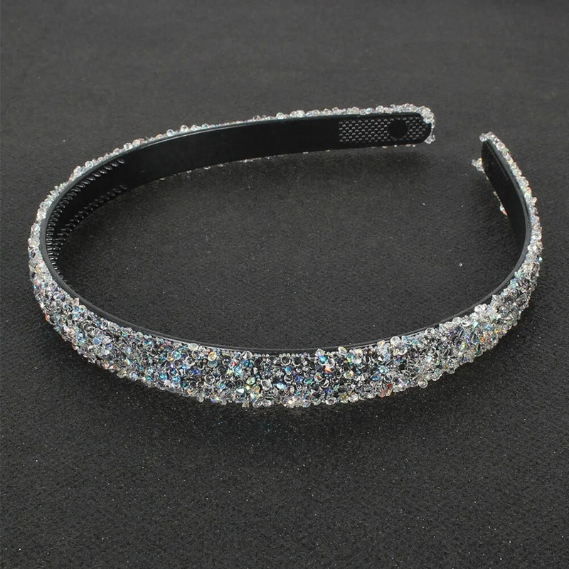 Дамска прическа за глава Обикновена луксозна обръч за коса със симулирана перла Кристални ленти за коса Аксесоари за коса Перлени ленти за глава