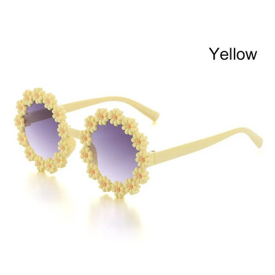 Fashion Disco Party Adults Shades Γυαλιά ηλίου λουλούδι Γυαλιά ηλίου Daisy για γυναίκες Στρογγυλός σκελετός