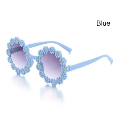 Fashion Disco Party Adults Shades Γυαλιά ηλίου λουλούδι Γυαλιά ηλίου Daisy για γυναίκες Στρογγυλός σκελετός