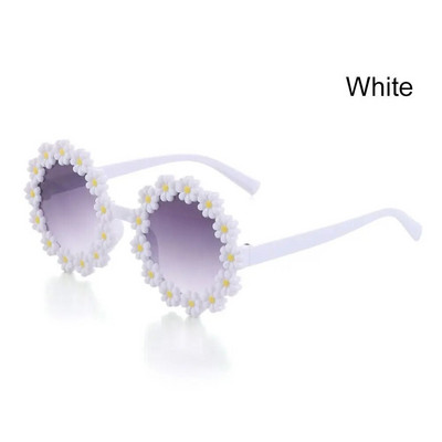 Fashion Disco Party Adults Shades Γυαλιά ηλίου λουλούδι Γυαλιά ηλίου Daisy για γυναίκες Στρογγυλός σκελετός