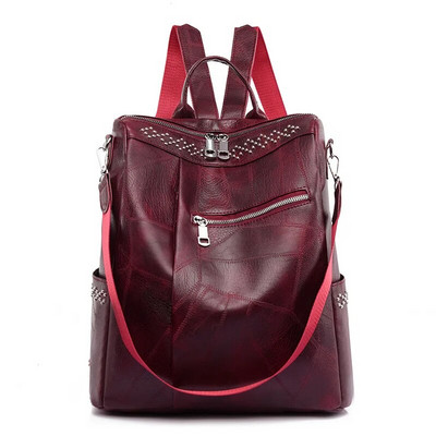 2023 Μαλακό Pu Leather Γυναικείο Σακίδιο πλάτης Youth Lady School Τσάντα Ταξιδιωτική Τσάντα μεγάλης χωρητικότητας Γυναικείες τσάντες ώμου