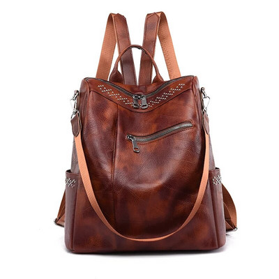 2023 Μαλακό Pu Leather Γυναικείο Σακίδιο πλάτης Youth Lady School Τσάντα Ταξιδιωτική Τσάντα μεγάλης χωρητικότητας Γυναικείες τσάντες ώμου