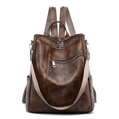 2023 Μαλακό Pu Leather Γυναικείο Σακίδιο πλάτης Youth Lady School Τσάντα Ταξιδιωτική Τσάντα μεγάλης χωρητικότητας Γυναικείες τσάντες ώμου