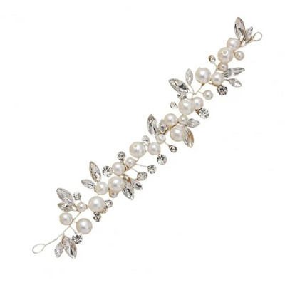 Νύφη κεφαλή γάμου Rhinestone Princess Style Faux Pearl Stage Show Performance Διακόσμηση μαλλιών Ενσύρματα αξεσουάρ γάμου