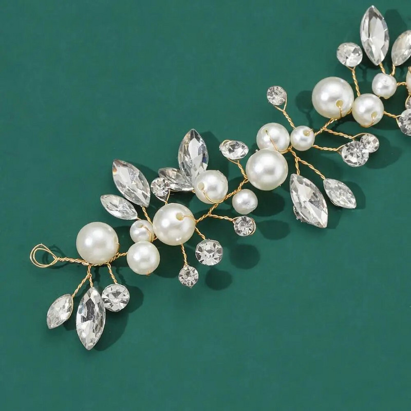 Vjenčano pokrivalo za glavu mladenke u stilu princeze od umjetnog bisera Nastup na pozornici Ukrasi za kosu Žičani dodaci za vjenčanje