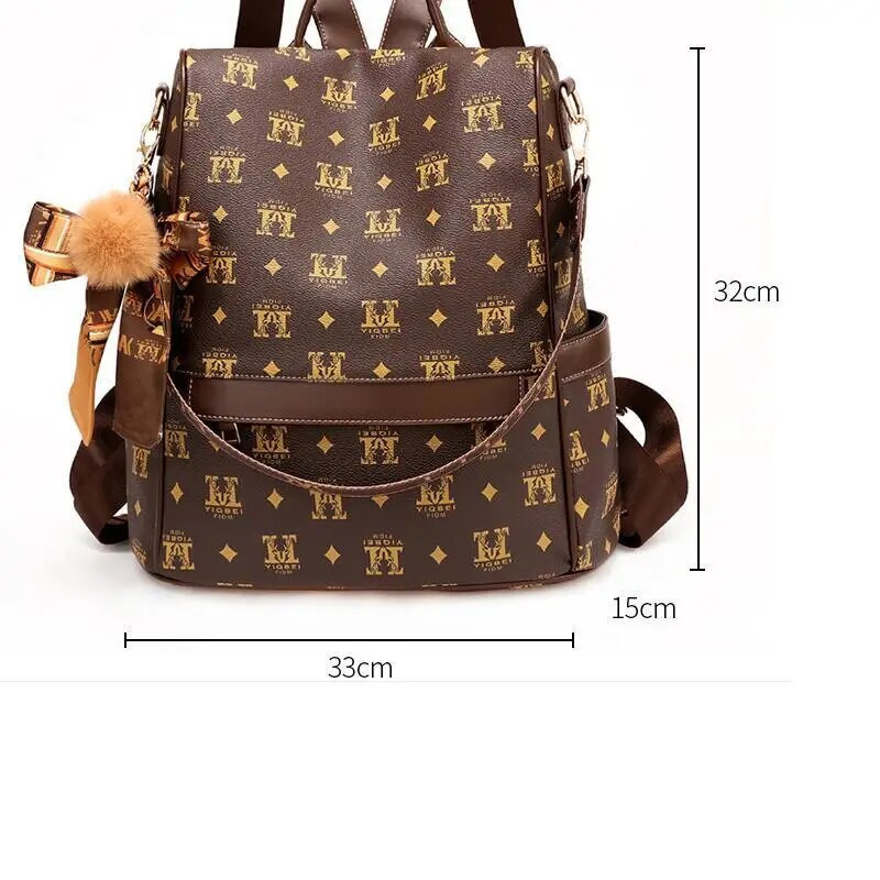 Novi korejski modni mekani kožni ženski ruksak velikog kapaciteta Putna torba protiv krađe Školska torba Ženske ležerne torbe na rame