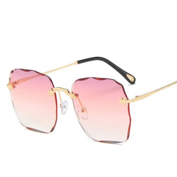 NONOR zonnebril dame Нови дамски слънчеви очила без рамки UV400 Маркови дизайнерски висококачествени градиентни слънчеви очила Женски oculos