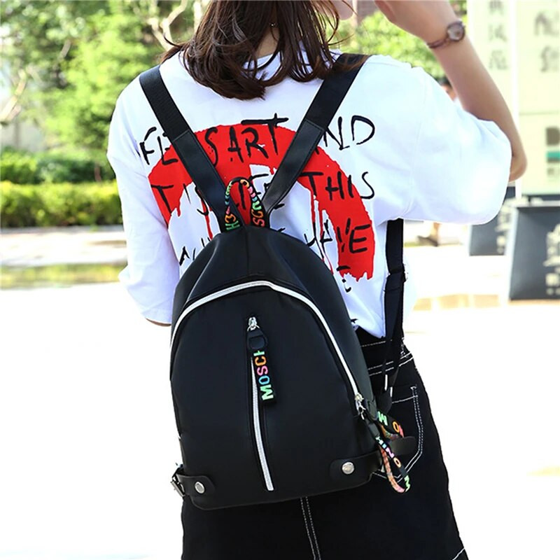 Нова дамска раница с двойно рамо с двойни рамена, многофункционална, с двойно предназначение, дамска раница против кражба, колан за пътуване на открито, висулка