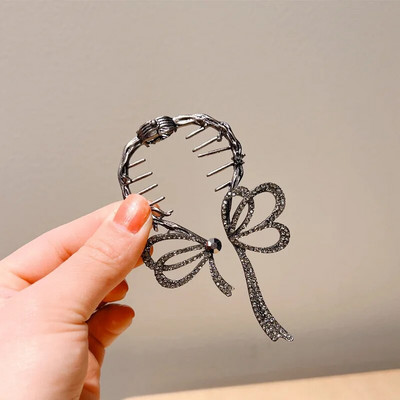 New Angel Wings Pearl Rhinestone Tassel Pill Head Ponytail πόρπη Κλιπ μαλλιών Γυναικεία Κορεάτικη κάρτα μαλλιών Αξεσουάρ μαλλιών