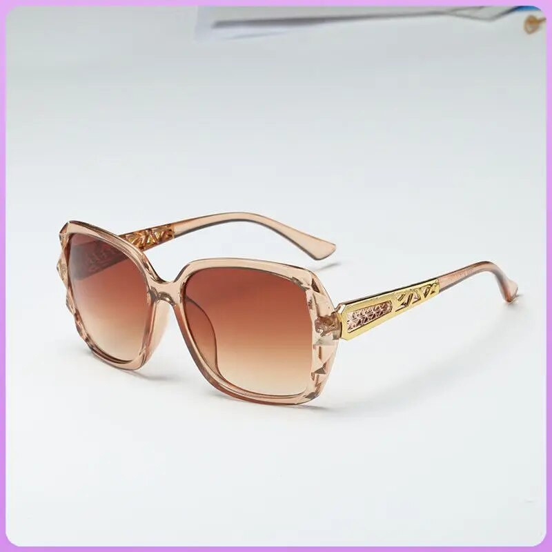 Sunčane naočale bez okvira za žene Ljetne sunčane naočale s UV zaštitom s dijamantima Vintage osobnost Sunčane naočale za djevojke