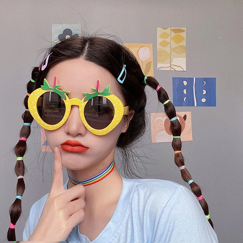 Strawberry Party Naočale Picnic Party Foto Dekoracije Smiješne rođendanske Ljetne potrepštine za zabavu Odrasla djeca Igračke za dotjerivanje