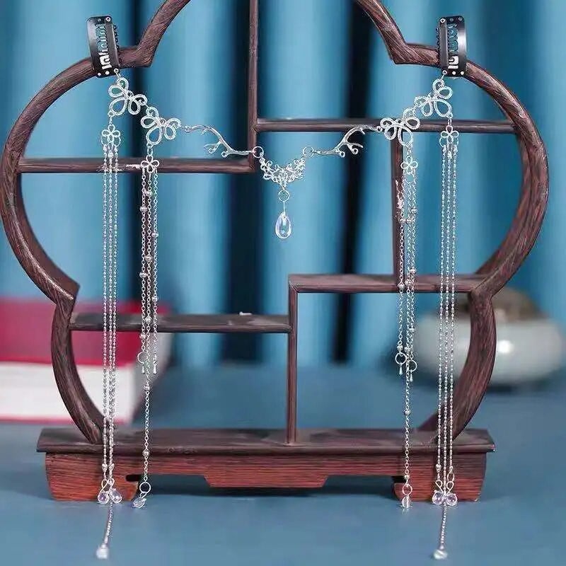 Besmrtni u srcu retro, ručno rađena kapljica vode, rese, zavjesa za lice, čelo, obrva, privjesak, ukras za kosu