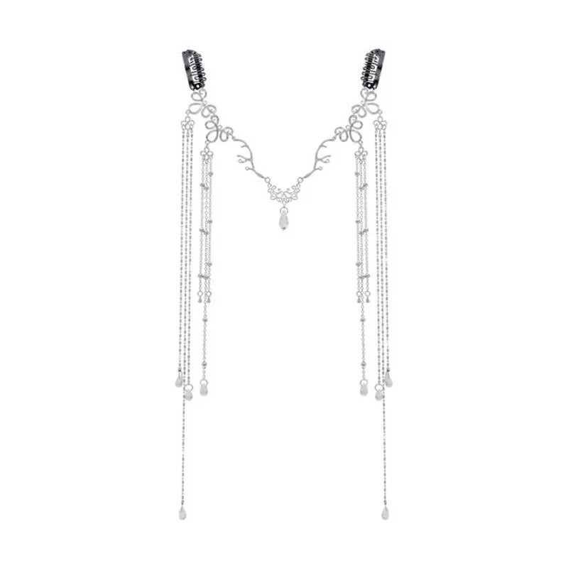 Besmrtni u srcu retro, ručno rađena kapljica vode, rese, zavjesa za lice, čelo, obrva, privjesak, ukras za kosu