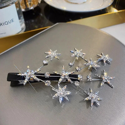 Γυναικείο κλιπ μαλλιών Buling Star Rhinestone Κοριτσίστικα αξεσουάρ για τα μαλλιά Φουρκέτες μόδας Κοσμήματα Κάλυμμα κεφαλής πεταλούδα Κλιπ μαλλιών Γυναικεία