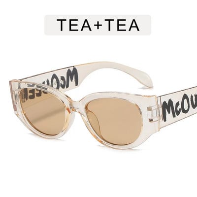 INS Cat Eye Γυναικεία γυαλιά ηλίου Vintage επώνυμα σχεδιαστής Γυναικεία γυαλιά ηλίου πολυτελείας Mcqueen Gafas De Mujer Small Frame Sungalsses Women