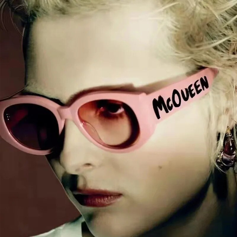 INS Cat Eye ženske sunčane naočale Vintage brend dizajnerske sunčane naočale ženske luksuzne Mcqueen Gafas De Mujer sunčane naočale malih okvira ženske