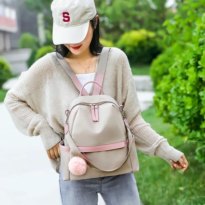 Ženski ruksak sažetih specifikacija, neutralna torba, torba, torba, torba, dizajn protiv krađe i vodootporan Oxford ruksak za putovanja