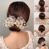Νέο κομψό μοδάτο φιόγκο Twist Headband Lazy Hairstyle Εργαλεία κατασκευής Hair Stick Γυναικεία φουρκέτα κουλούρα Αξεσουάρ μαλλιών