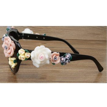 Γοητευτικά Flower Fashion Cat Eye Γυναικεία γυαλιά ηλίου Oculos Vintage Cat Eyes Γυαλιά Μάρκας σχεδιαστής Ανδρικά γυαλιά οράσεως αποχρώσεις UV400 O259