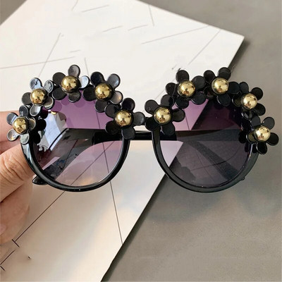 Γοητευτικά Flower Fashion Cat Eye Γυναικεία γυαλιά ηλίου Oculos Vintage Cat Eyes Γυαλιά Μάρκας σχεδιαστής Ανδρικά γυαλιά οράσεως αποχρώσεις UV400 O259