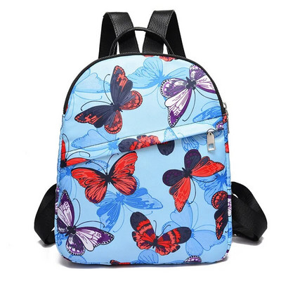 Oxford Butterfly Appliques Backpack Γυναικεία Τσάντες ώμου πολλαπλών λειτουργιών Patchwork Αντικλεπτική Σχολική τσάντα πλάτης Patchwork