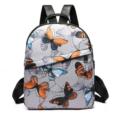 Oxford Butterfly Appliques Backpack Γυναικεία Τσάντες ώμου πολλαπλών λειτουργιών Patchwork Αντικλεπτική Σχολική τσάντα πλάτης Patchwork