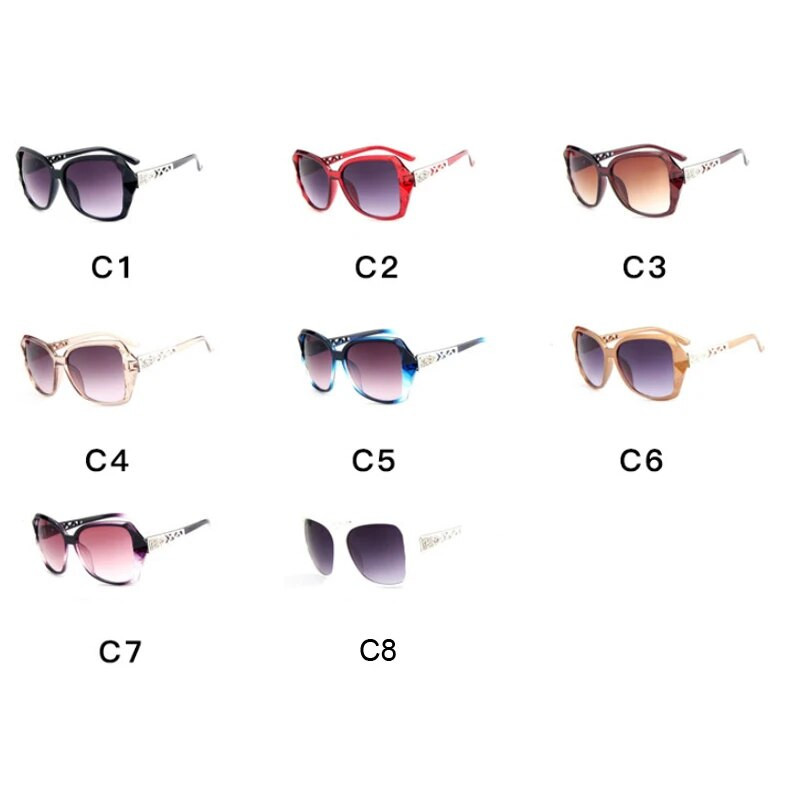 Modne velike sunčane naočale Ženske vintage brend dizajnerske ženske sunčane naočale Plastični veliki okvir Crni zrcalni gradijent Oculos