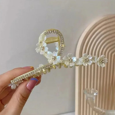 Pearl Flower Hair Tassel Hair Kandže za žene Slatka slatka kopča za kosu Djevojke Modna elegancija Pokrivalo za glavu Izuzetni korejski dodaci za kosu