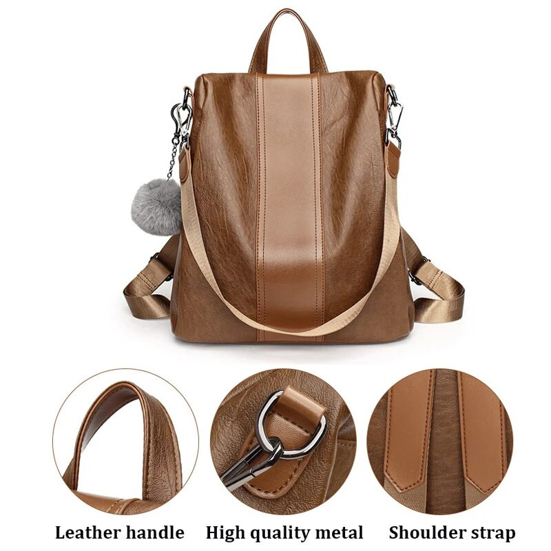 Γυναικείο vintage  σακίδιο πλάτης Γυναικείο αντικλεπτικό πολυλειτουργικό σακίδιο πλάτης Σχολικές τσάντες για έφηβες σακίδιο ρούγκτα