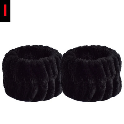 2 τεμάχια επαναχρησιμοποιήσιμη ζώνη καρπού σπα Μαλακά βραχιολάκια πετσετών μικροϊνών για πλύσιμο προσώπου Γυναικεία κοριτσίστικη γιόγκα για τρέξιμο αθλητική ζώνη καρπού