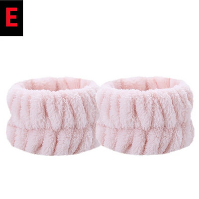 2 τεμάχια επαναχρησιμοποιήσιμη ζώνη καρπού σπα Μαλακά βραχιολάκια πετσετών μικροϊνών για πλύσιμο προσώπου Γυναικεία κοριτσίστικη γιόγκα για τρέξιμο αθλητική ζώνη καρπού