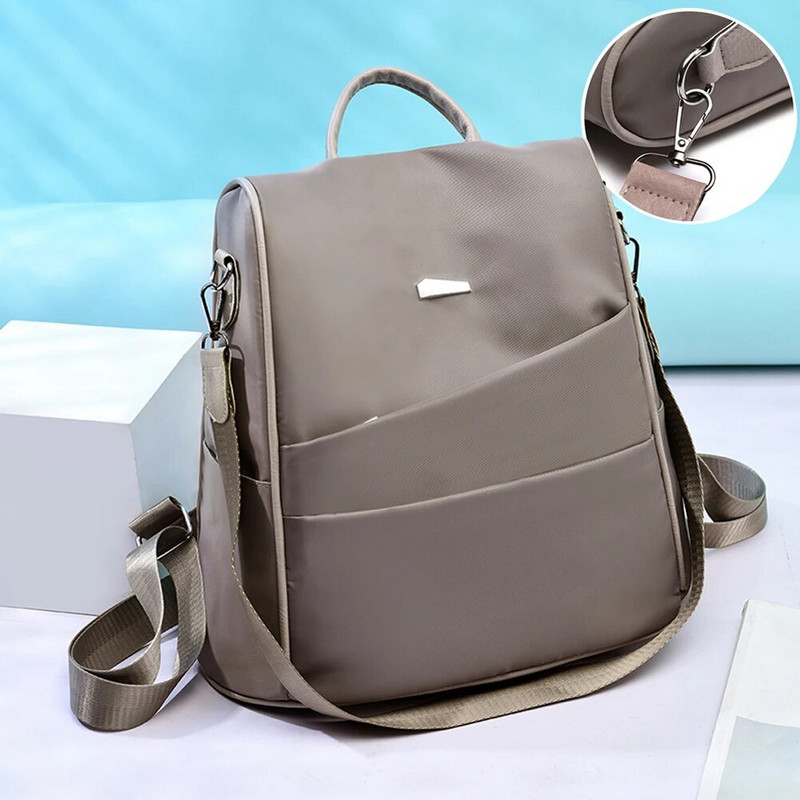 Školski protuprovalni lagani modni ženski ruksak, prijenosni, velikog kapaciteta, ležerni, vodootporni, Oxford Putna ženska, čvrsta naramenica