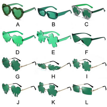 Модни слънчеви очила без рамки, плътни зелени очила с океански лещи, дамски улични очила за подиум, ретро маркови плажни слънчеви очила