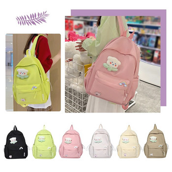 Σχολική τσάντα πλάτης μεγάλης χωρητικότητας για κορίτσι ταξιδίου Μαθητική τσάντα νάιλον Σχολική τσάντα Πολλαπλής τσέπης Αντικλεπτική Σχολική τσάντα