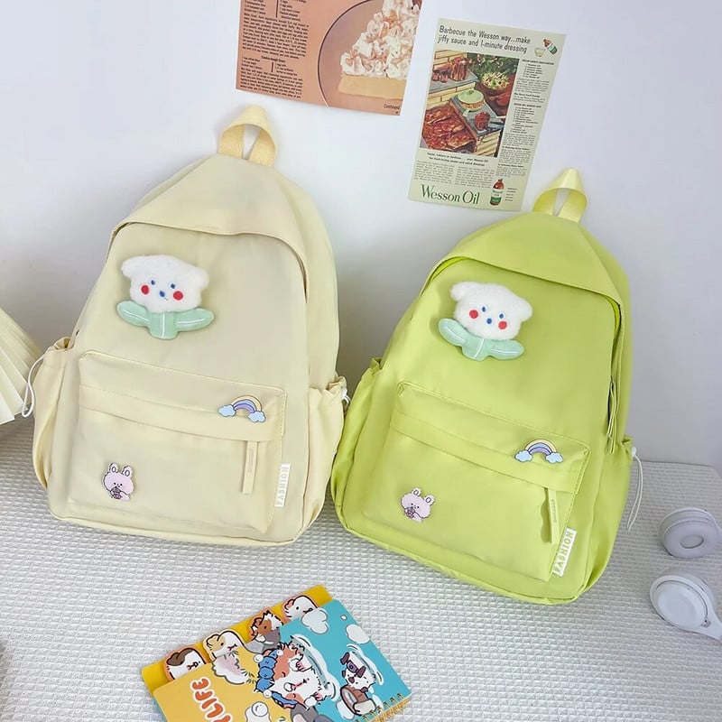 Putna torba velikog kapaciteta za djevojčice Učenička ruksak Najlonska školska torba Modni ruksak s više džepova Školska torba protiv krađe