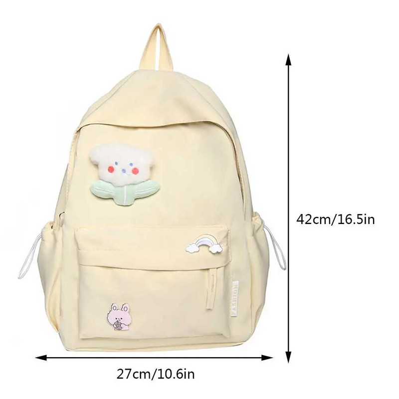 Putna torba velikog kapaciteta za djevojčice Učenička ruksak Najlonska školska torba Modni ruksak s više džepova Školska torba protiv krađe