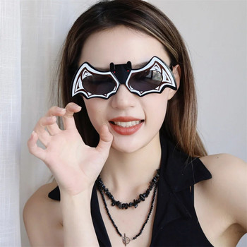 Унисекс Хелоуин слънчеви очила Парти очила прилеп Забавни персонализирани парти слънчеви очила Ретро декоративни очила във формата на прилеп