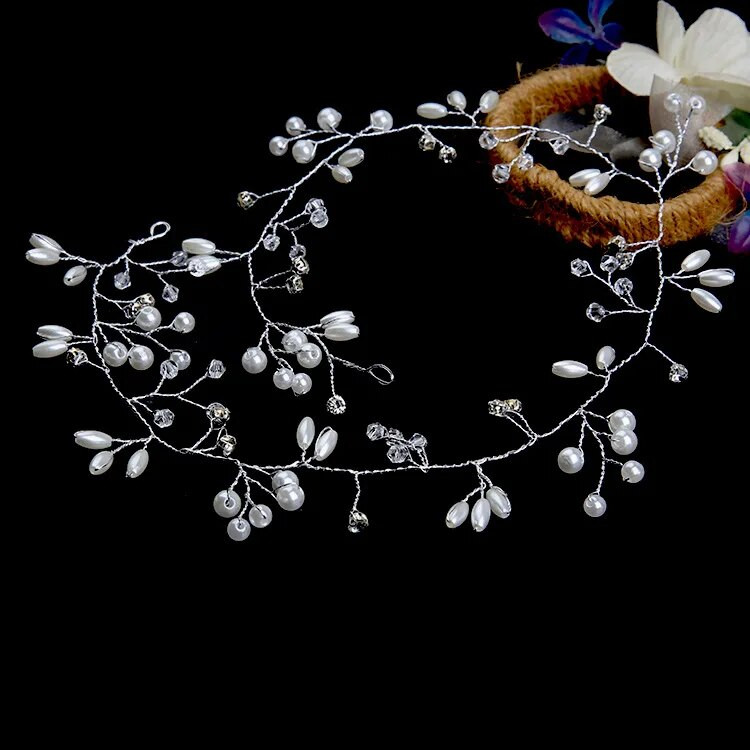 Ακρυλική κρυστάλλινη κουρτίνα για τα μαλλιά γιρλάντα σταγονομετρική χάντρα κλαδί κορδόνι Κρυστάλλινη χάντρα Διακοσμητικό πάρτι γάμου